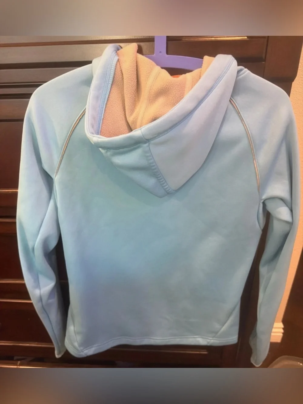 VGC- BMW x Puma Light Blue Cowell neck, drawstring with pockets Bmw logo